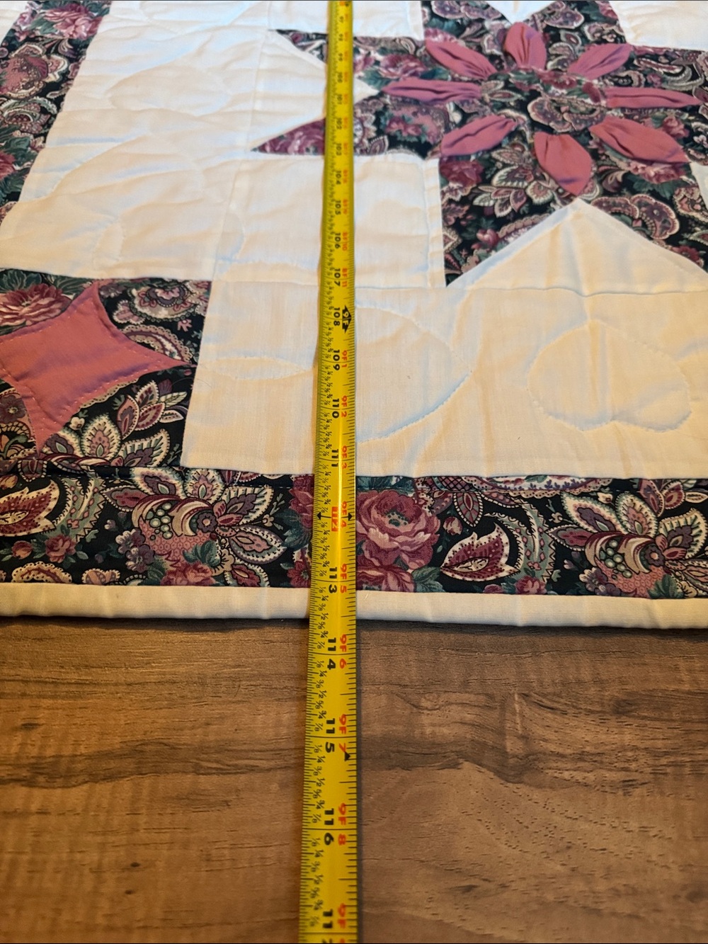 Authentic Vintage Amish Made Queen Size Quilt - Picture 12 of 16